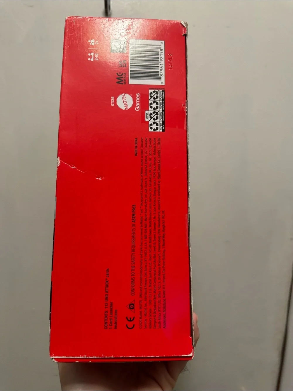 UNO Attack Electronic Card Game Mattel GTX66 Complete w/ Original Box